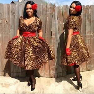Leopard swing dress